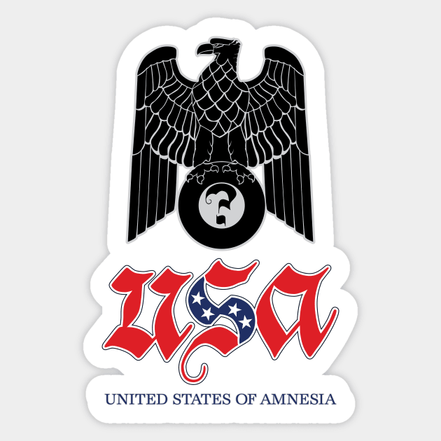 United States of Amnesia Sticker by PeregrinusCreative